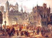 unknow artist Entrance of king Henri II of France in Metz, oil painting on canvas